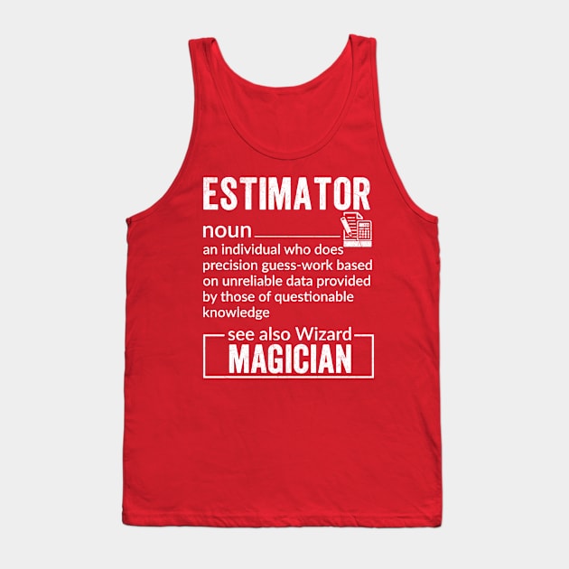 Estimator Definition Tank Top by Aratack Kinder